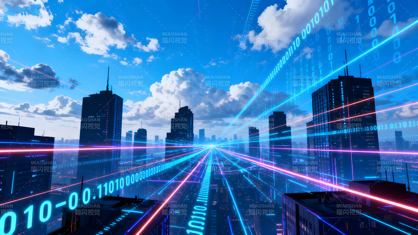 数字城市未来科技感图片