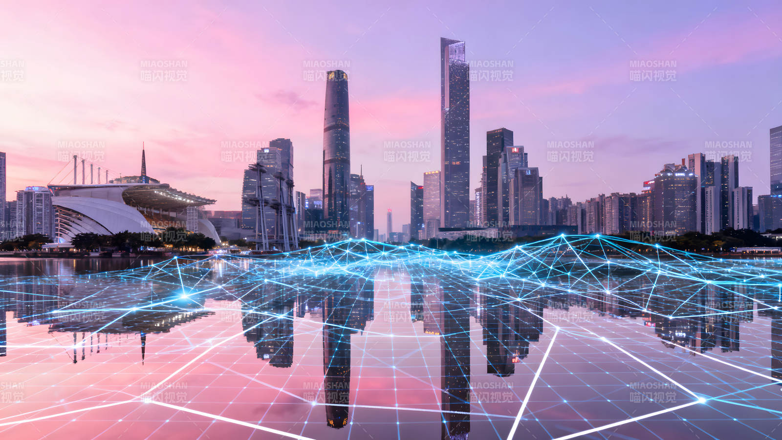 城市夜景未来科技繁华景象图片