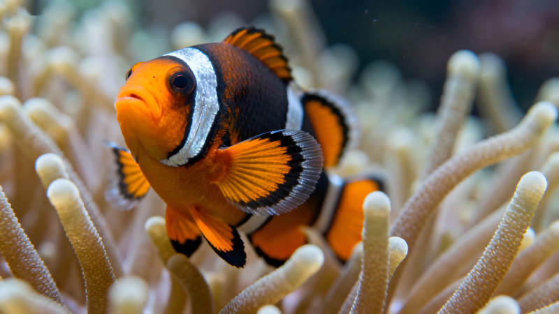 小丑鱼与海葵共生图片