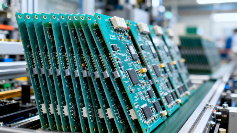 电路板生产流水线图片