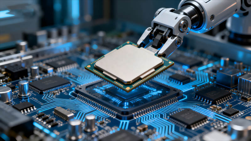 机器人组装CPU科技与未来图片