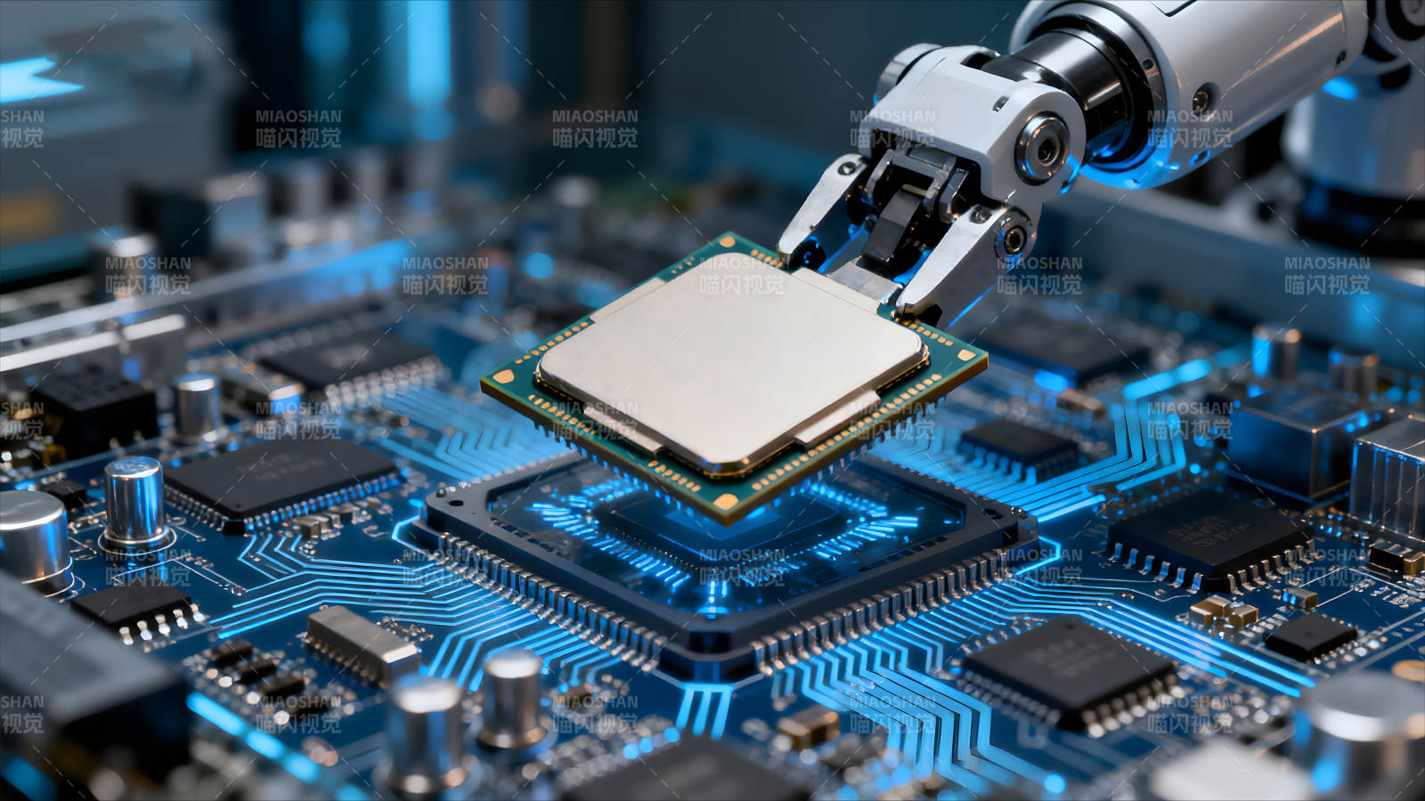 机器人组装CPU科技与未来图片
