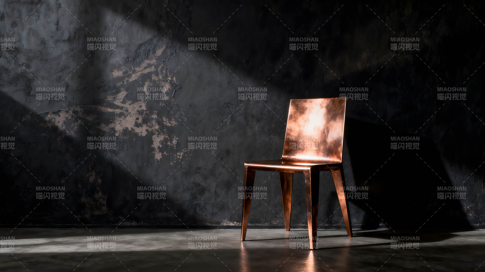铜椅在光影下呈现出独特魅力图片