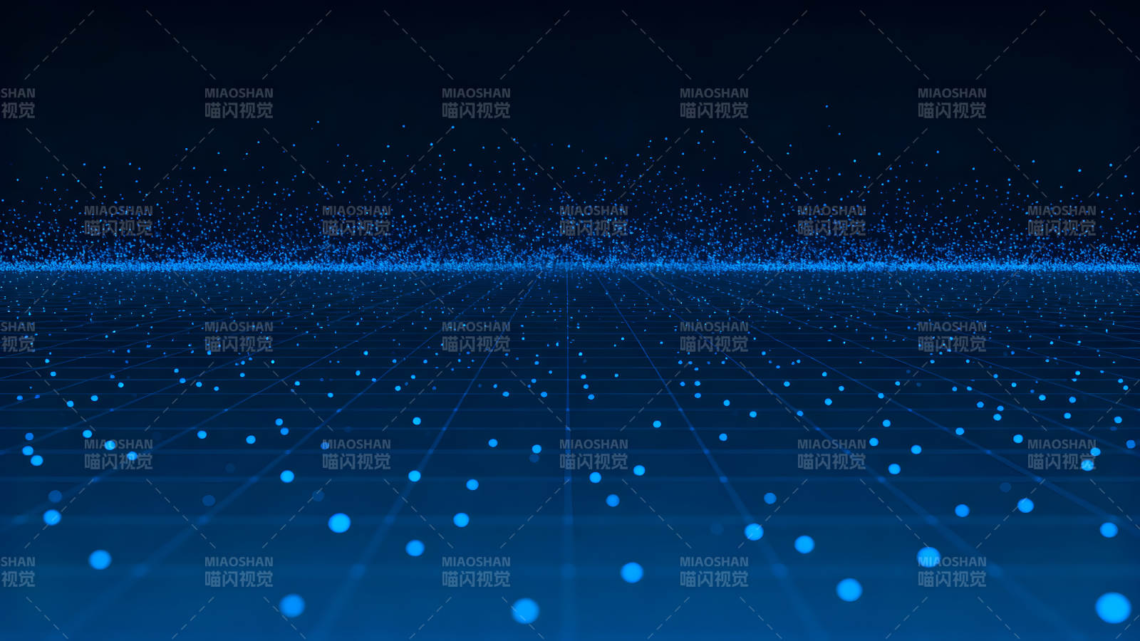 蓝色科技背景数字粒子图片