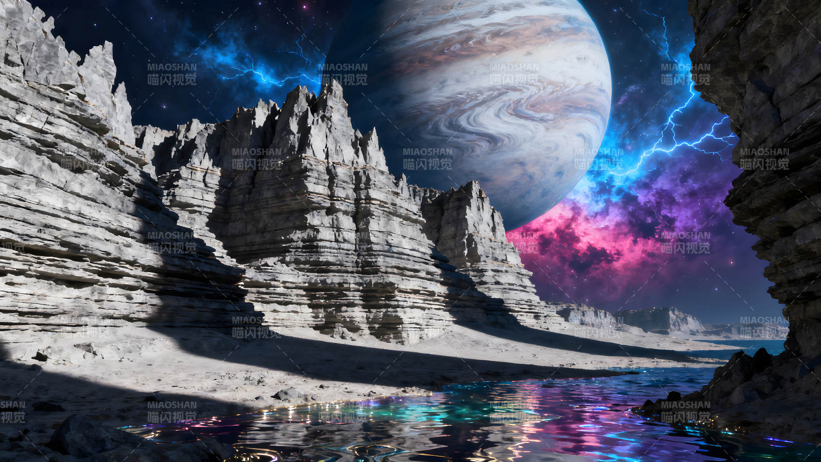 外星地貌风光壮丽的天文景象图片