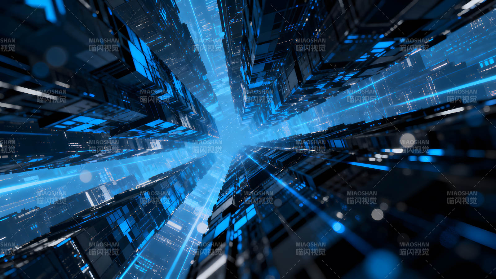 未来科技城市视角图片