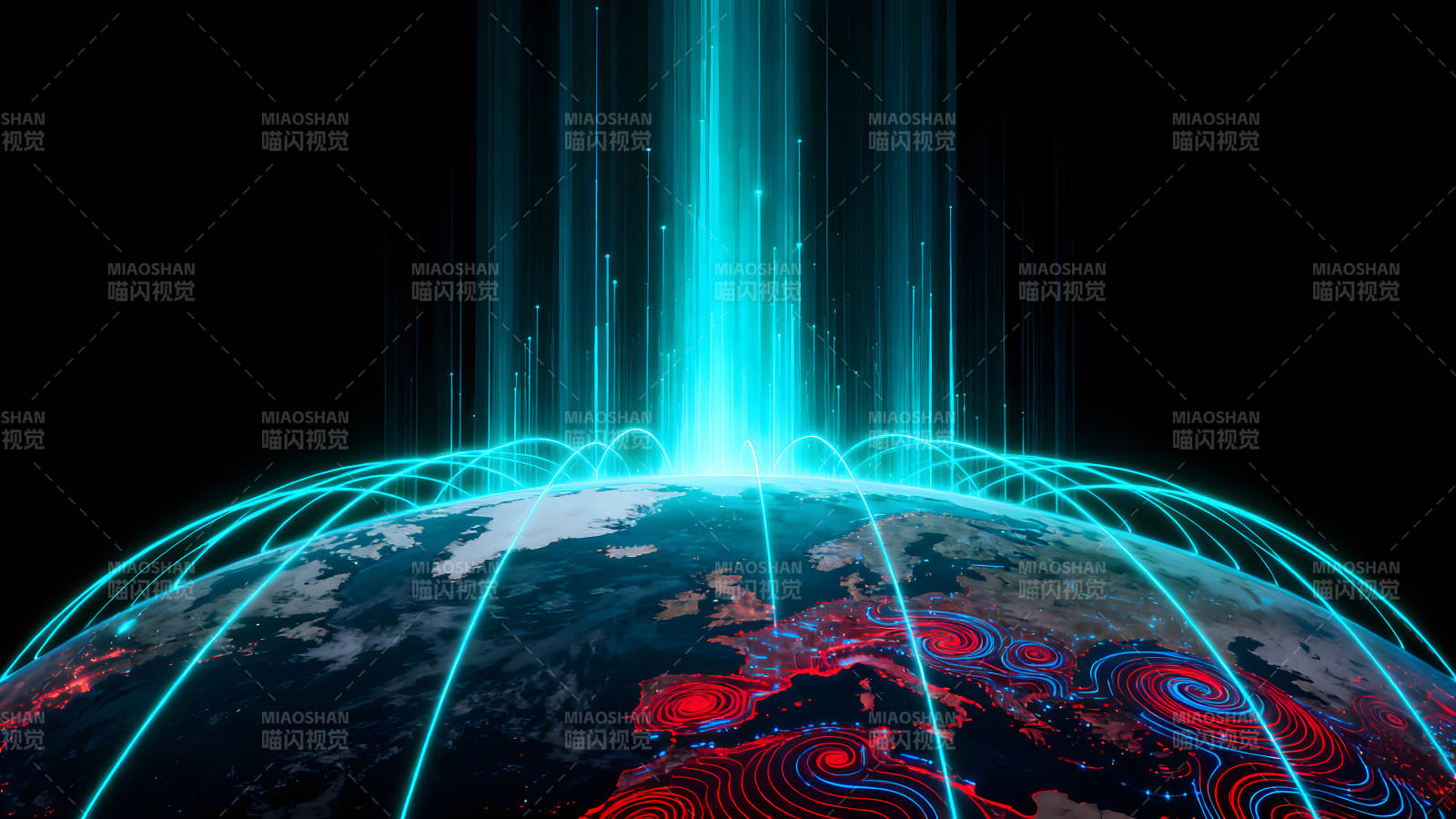地球科技网络连接图片