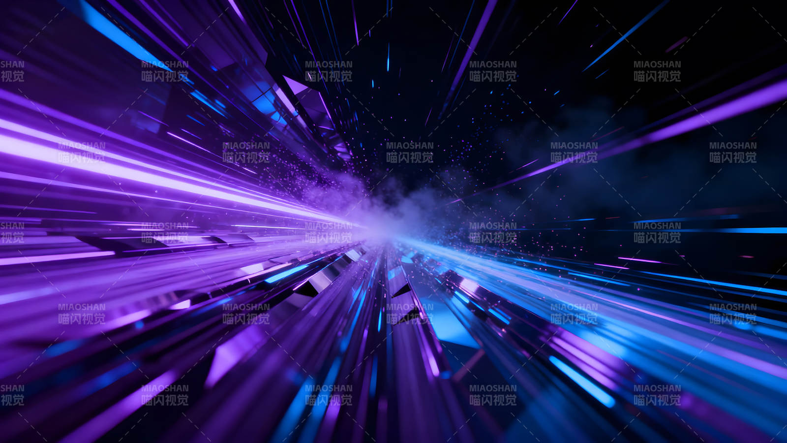 抽象科技感紫色流光特效图片