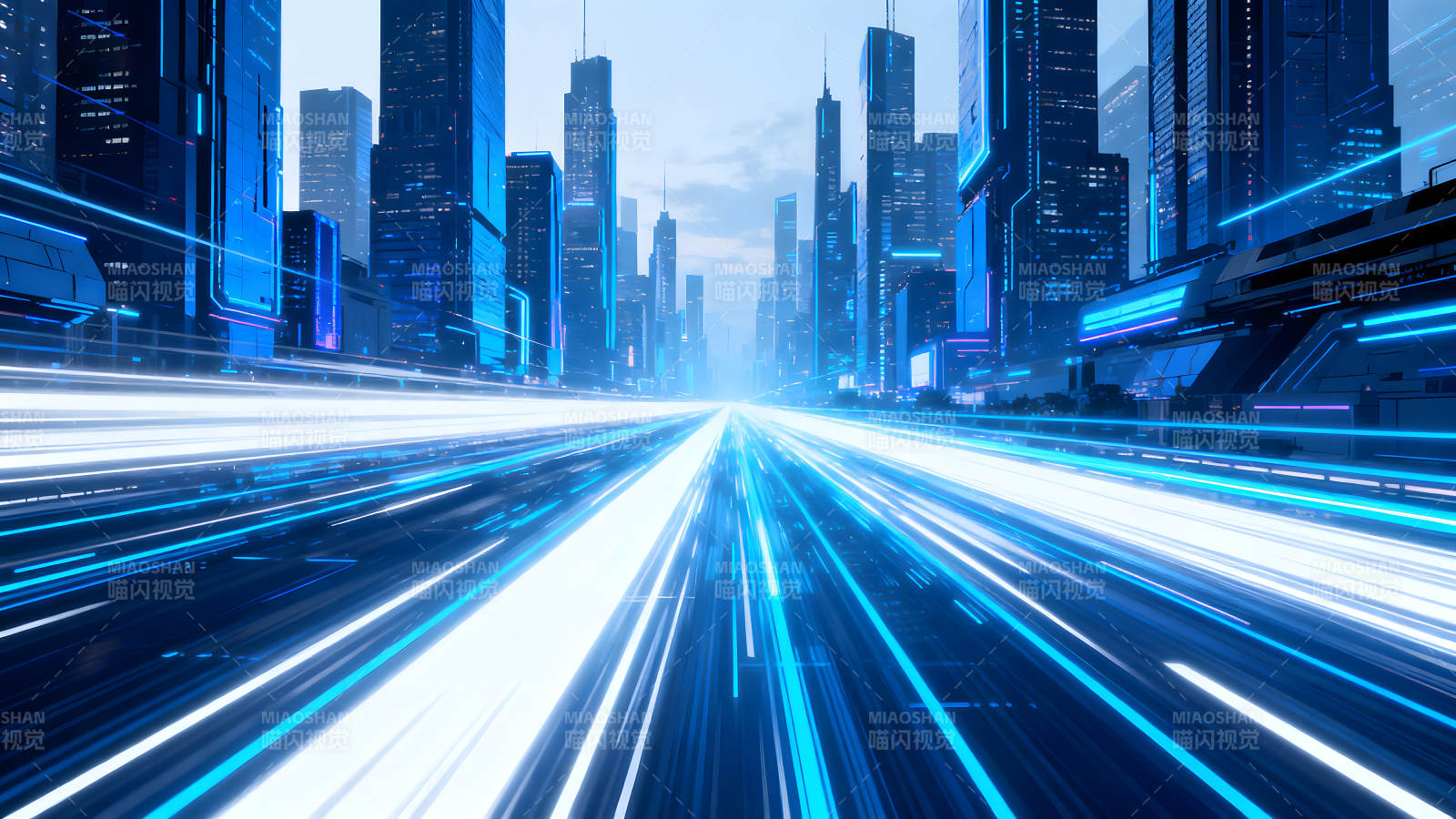未来城市光速图片