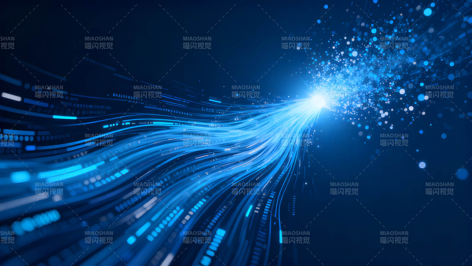 蓝光爆发科技感图片