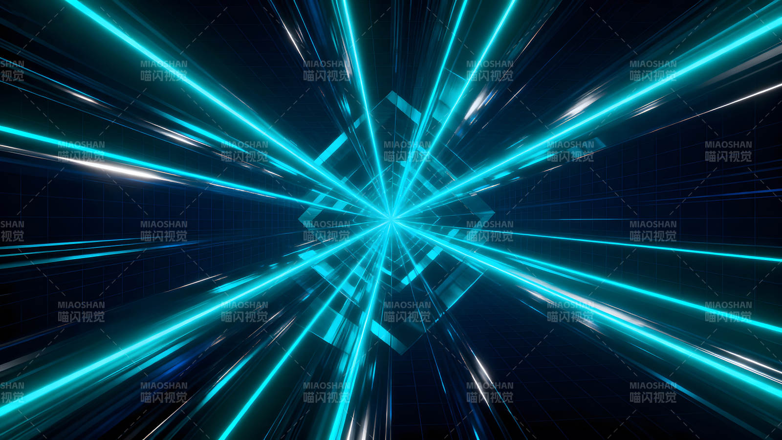 科技感十足的光线爆发图片