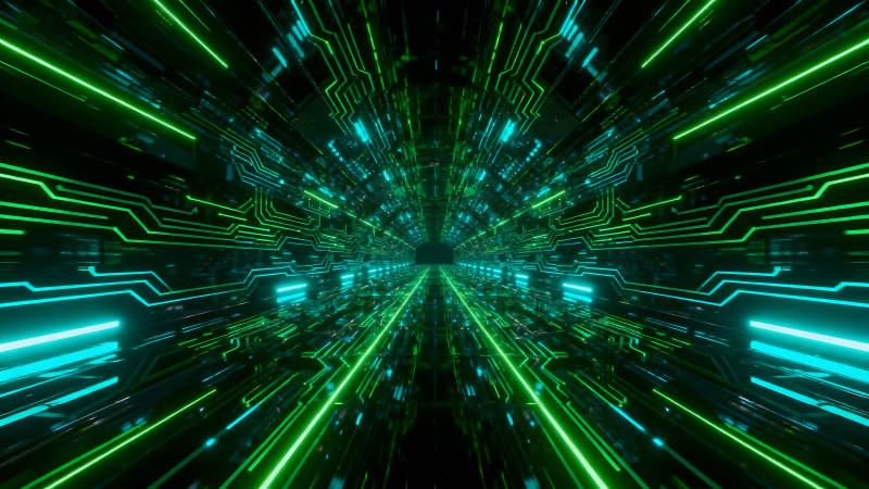 科技隧道炫彩特效图片