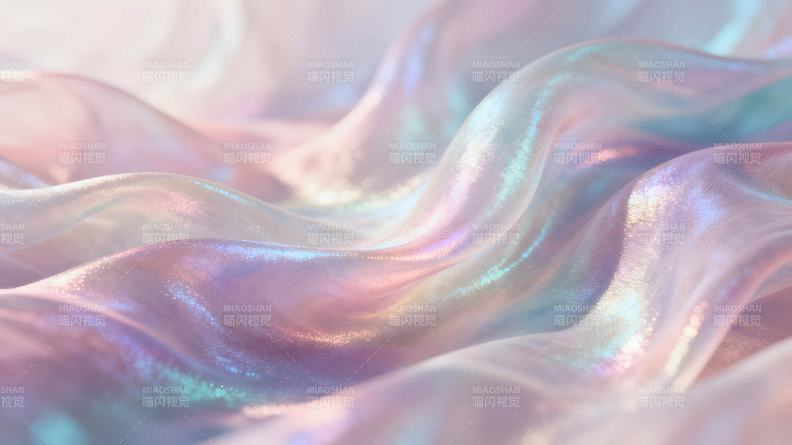 柔美光泽绸缎幻彩流光图片