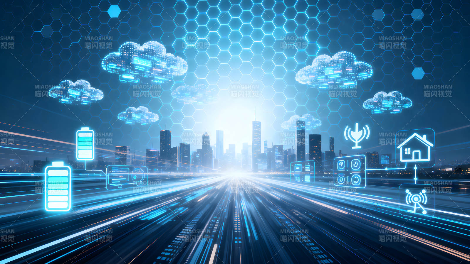 数字科技城市风景线图片