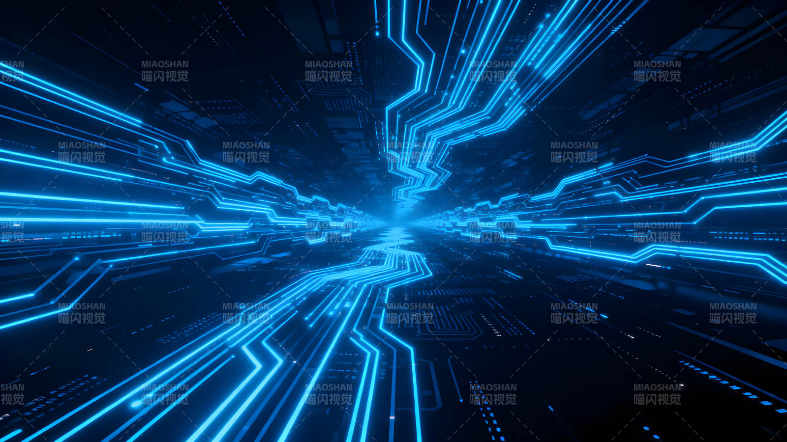 未来科技感电路图景图片