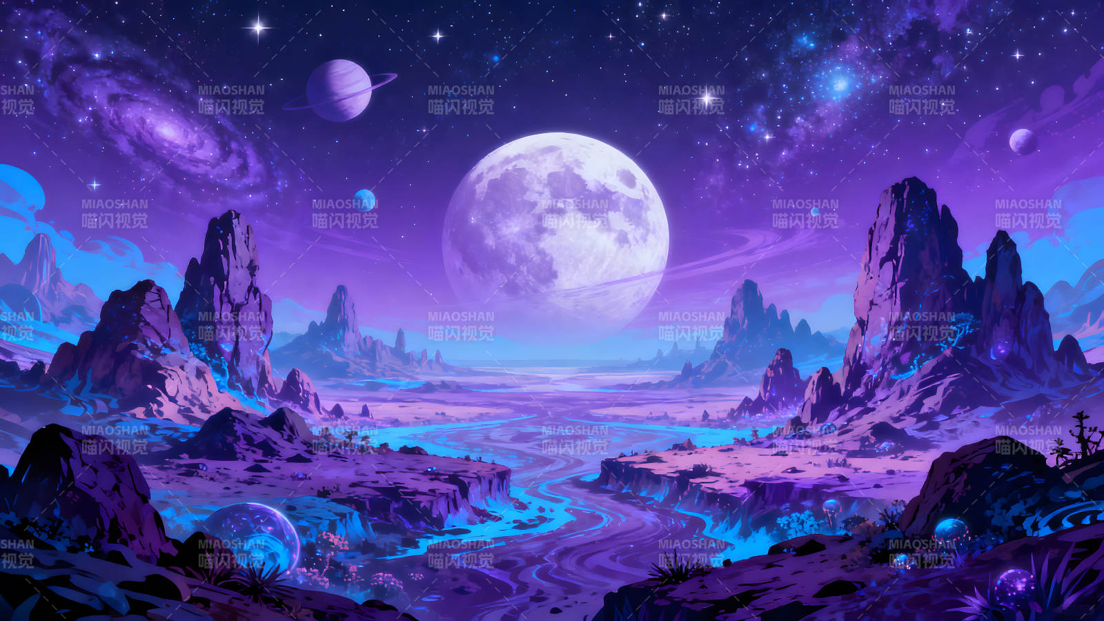 星空异域的唯美景色图片