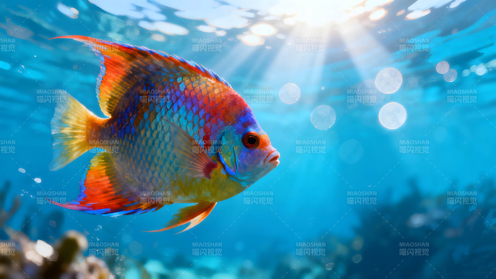 海底世界绚丽鱼儿畅游图片