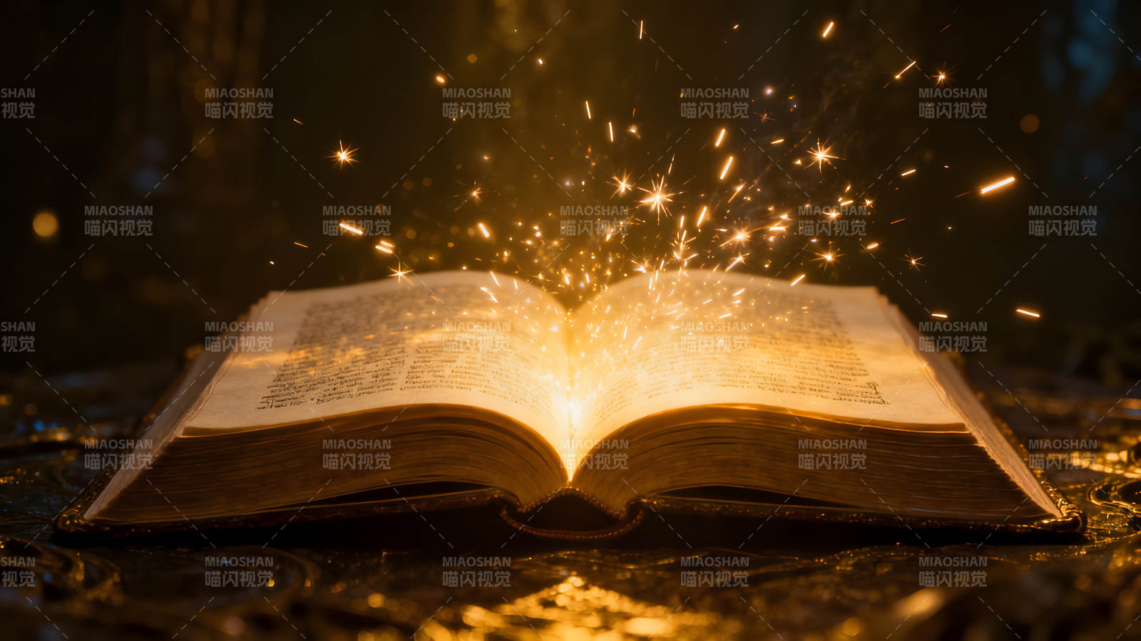 魔法书释放光芒图片