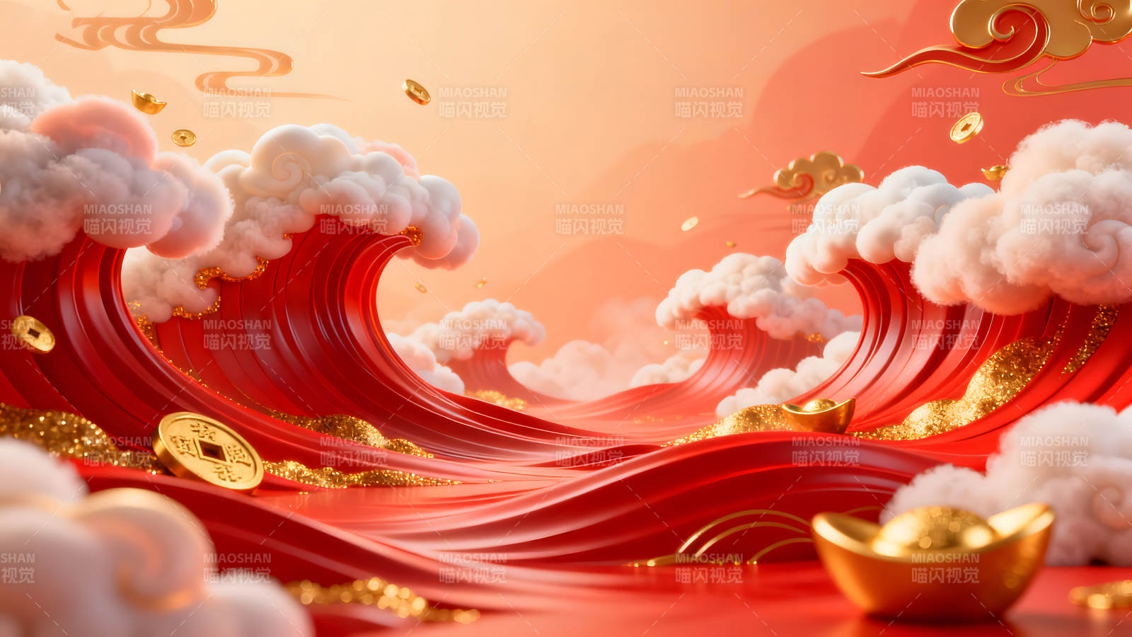 中国新年风格的艺术作品图片