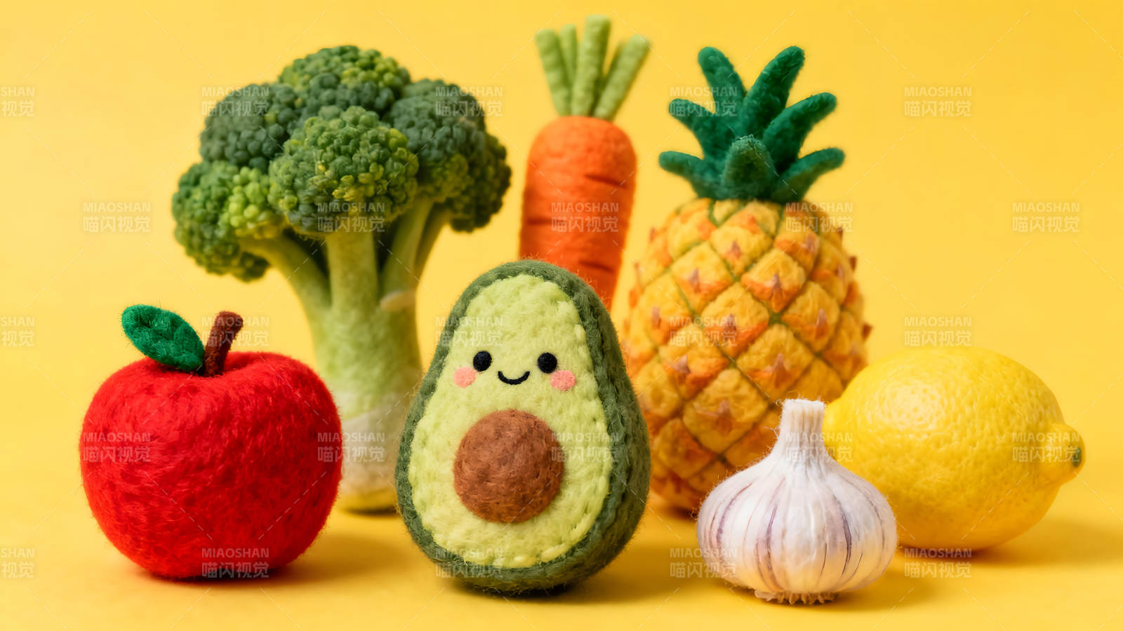 蔬菜水果毛毡玩偶合集图片