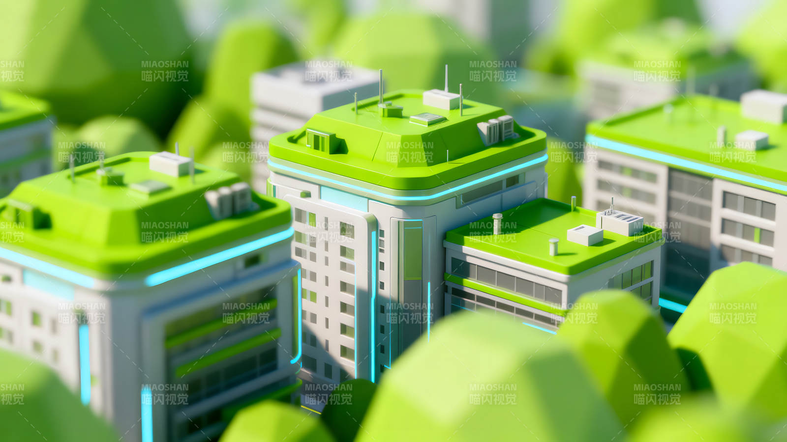 未来城市建筑群景观图片