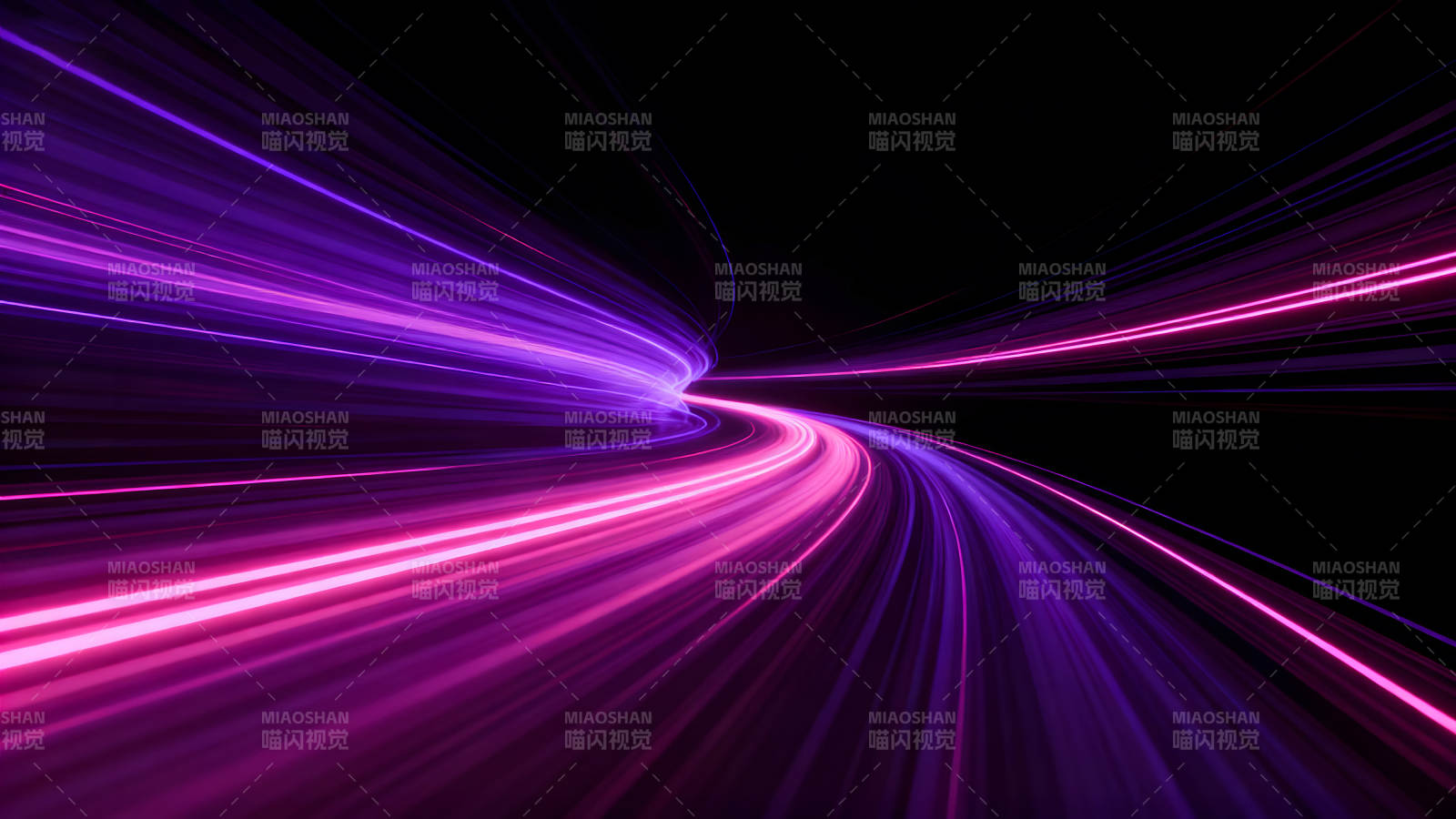 紫红光线隧道抽象背景图片