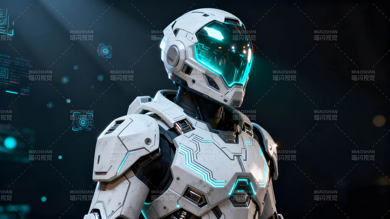 未来战士盔甲形象展现图片