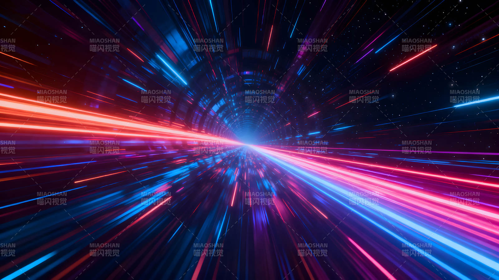 时空隧道光速旅行视觉效果图片