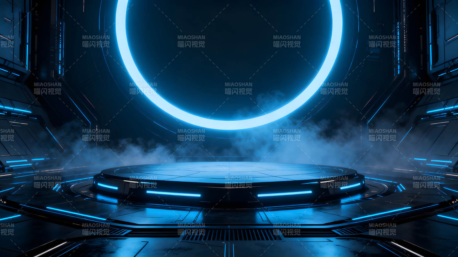 未来科技感舞台背景灯光炫酷图片