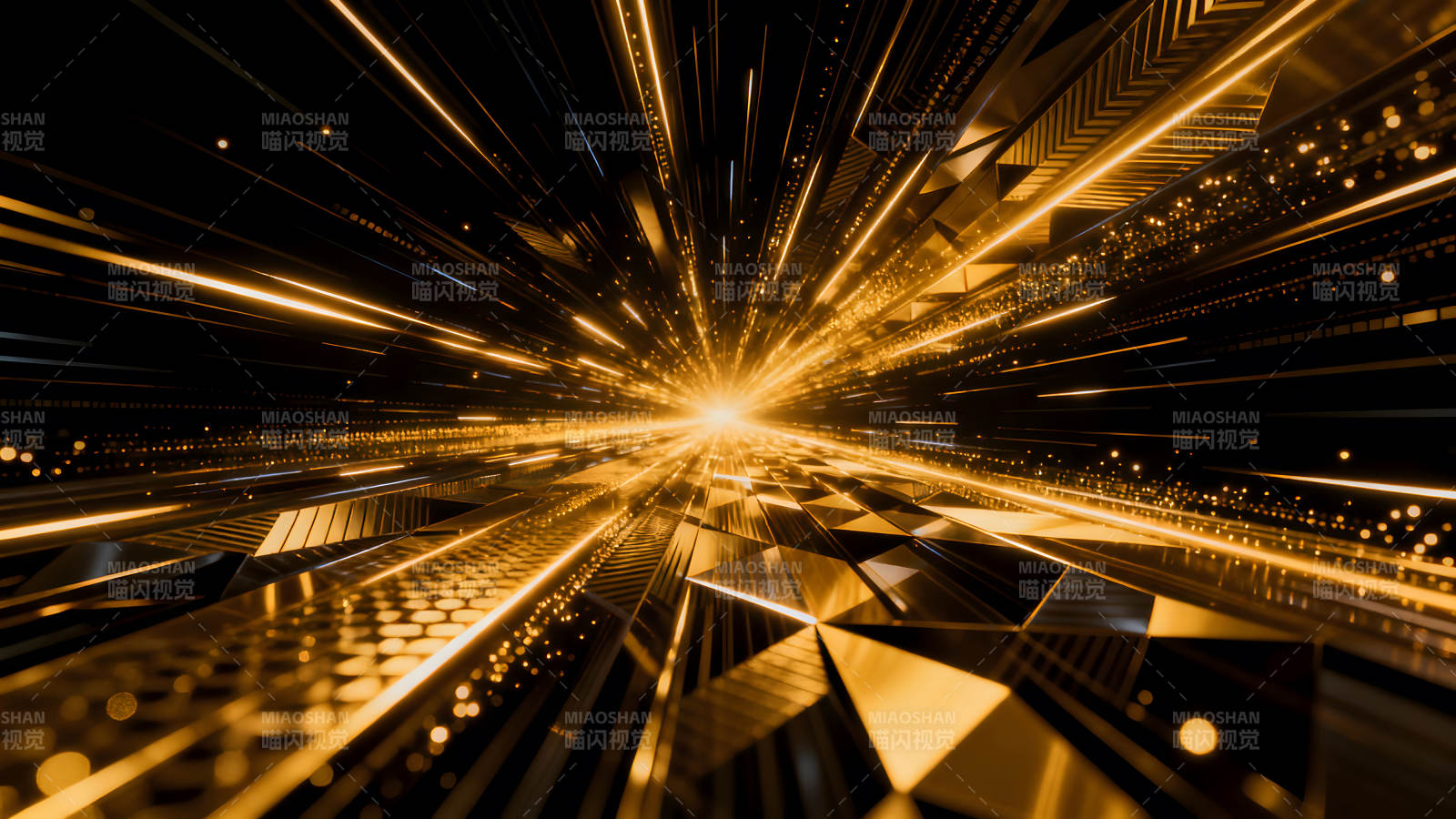 金色光芒科技感抽象图片