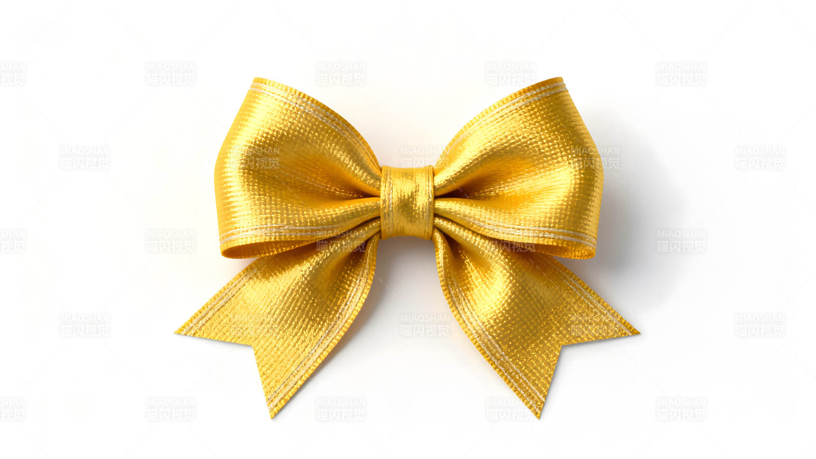 金色蝴蝶结细节展示图片