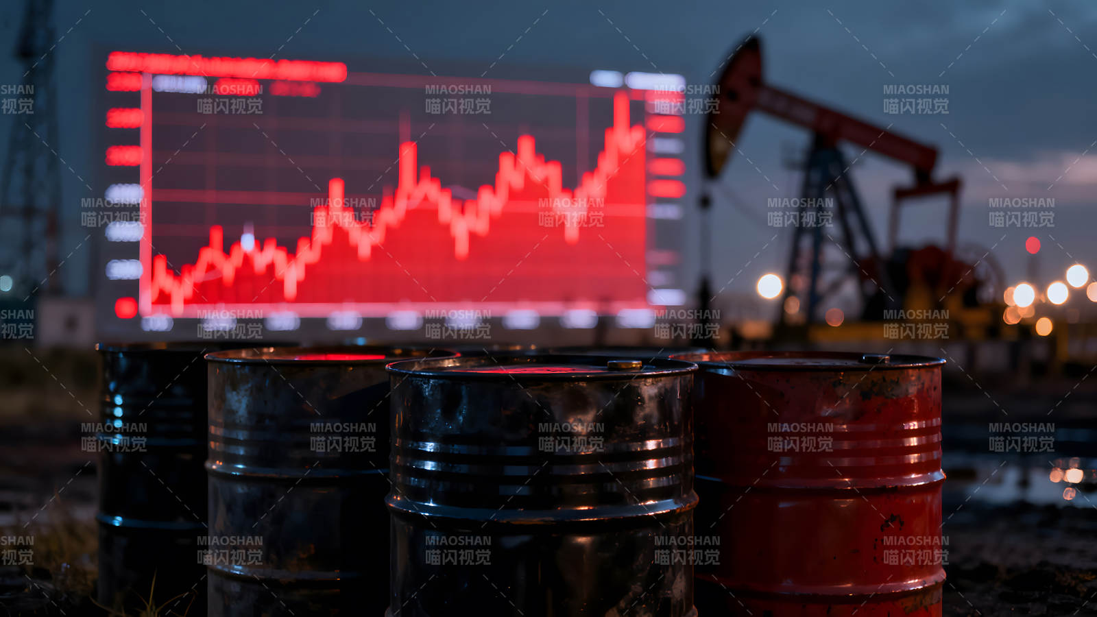 油价下跌市场低迷图片