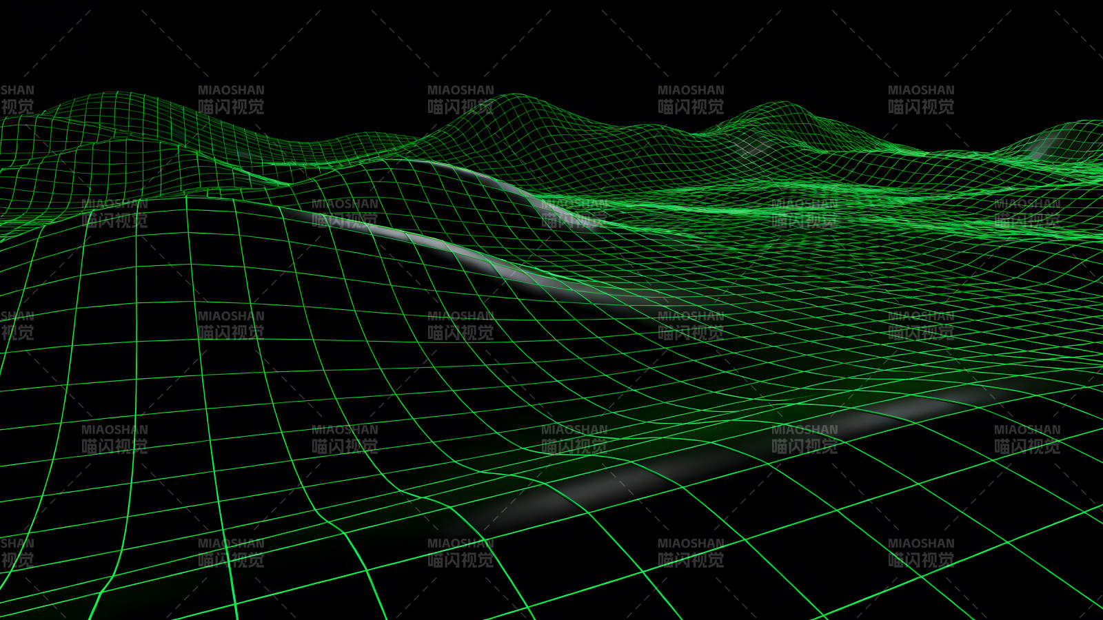 绿色网格地形抽象图案图片