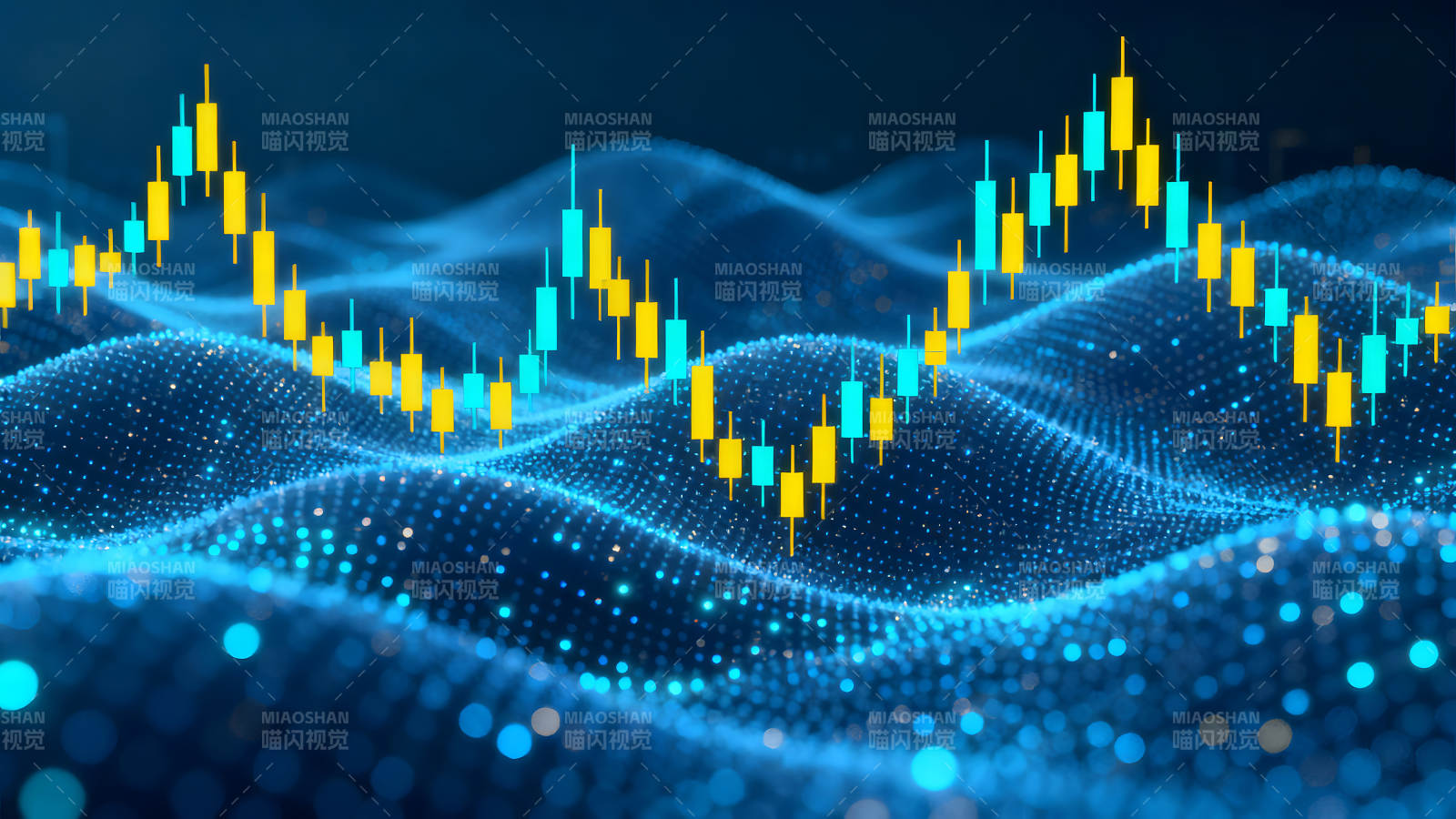 股市行情图表展示科技感图片