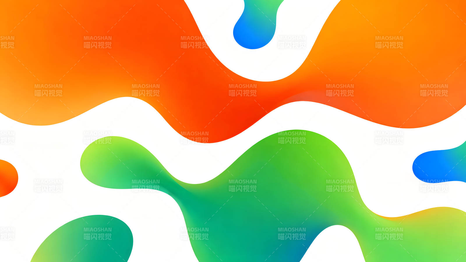 抽象流畅的彩色液体背景图片