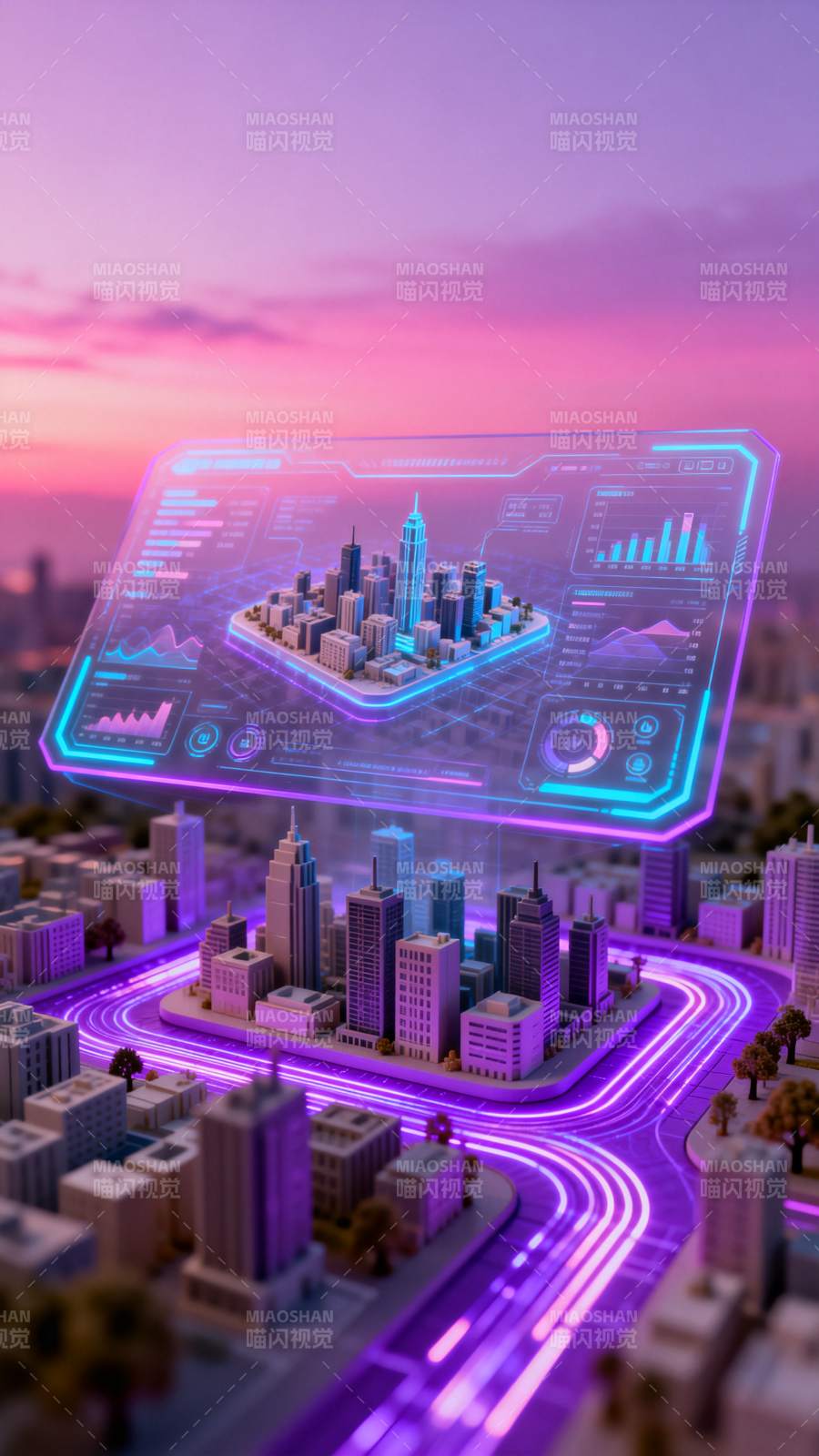 未来城市科技图景图片