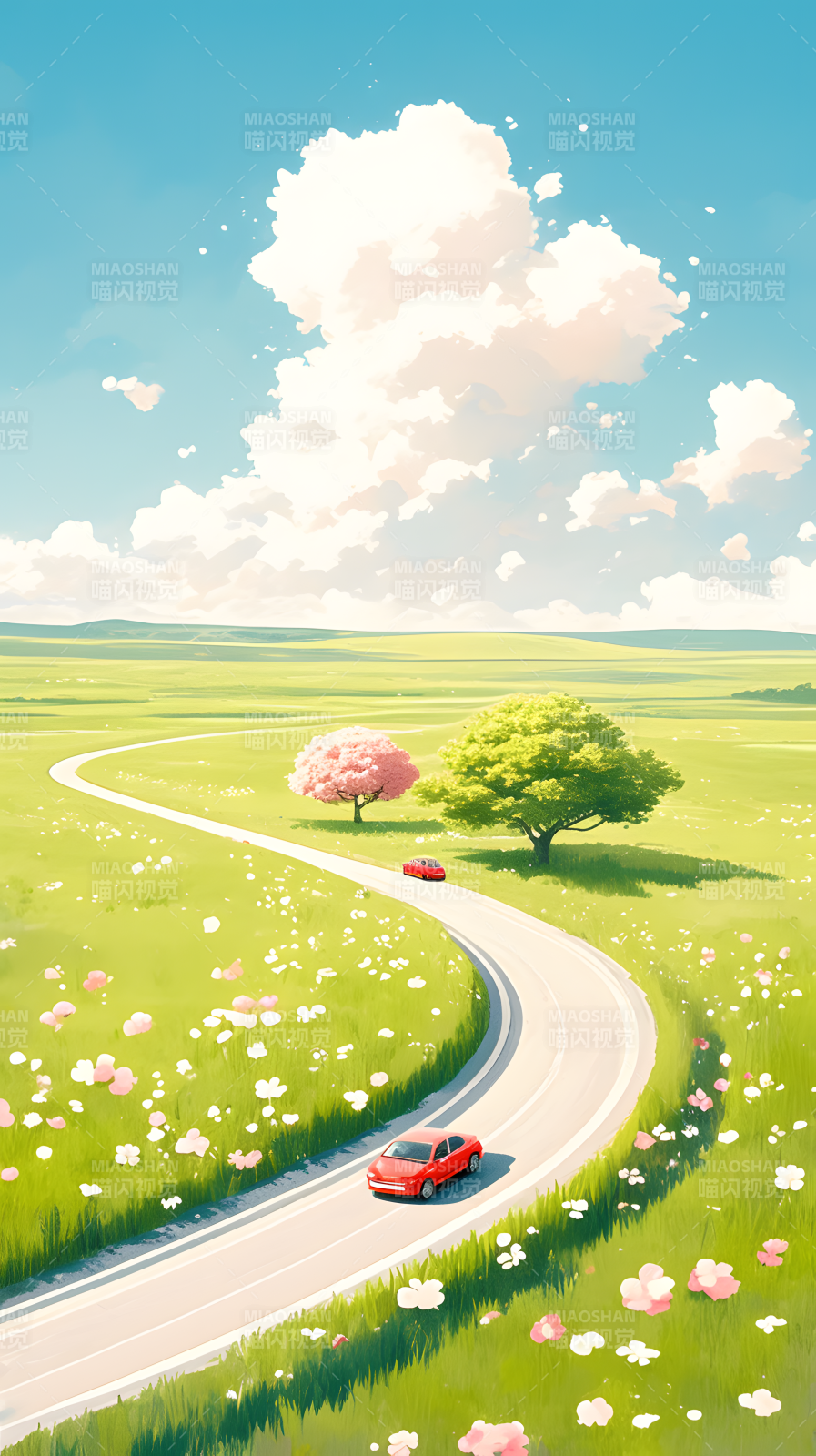 春日花路行图片