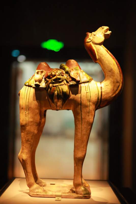 唐三彩骆驼俑图片