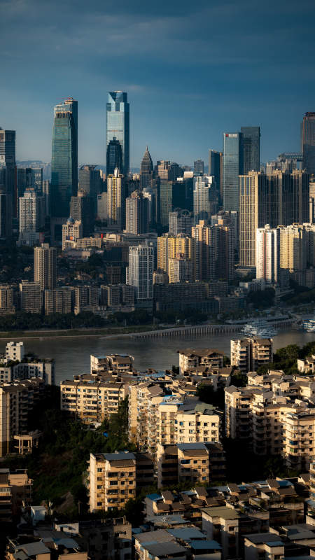 重庆渝中城市天际线图片