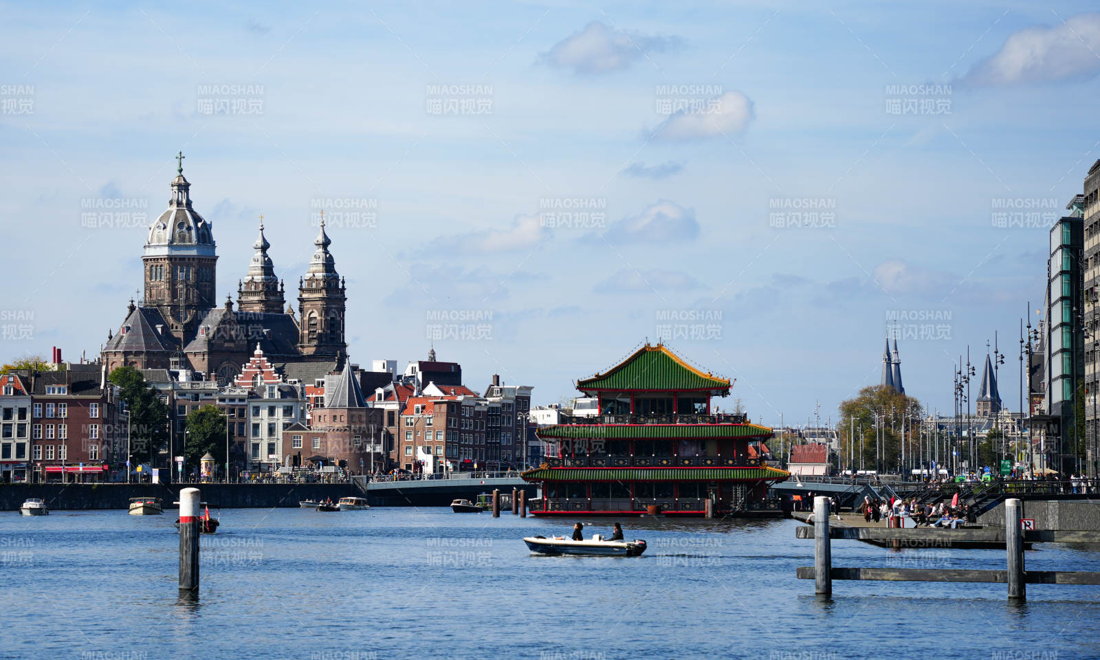 荷兰阿姆斯特丹水景图片