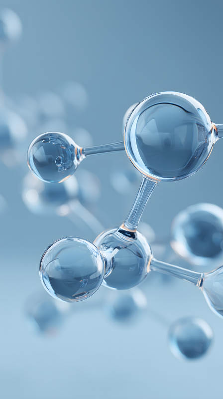 分子结构透视水分子球形体图片