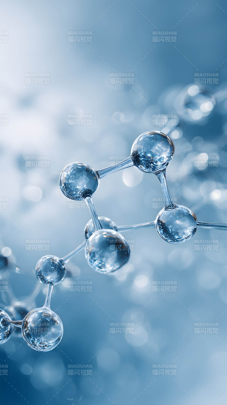 分子结构特写展现图片