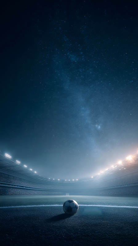 足球场星空背景图片