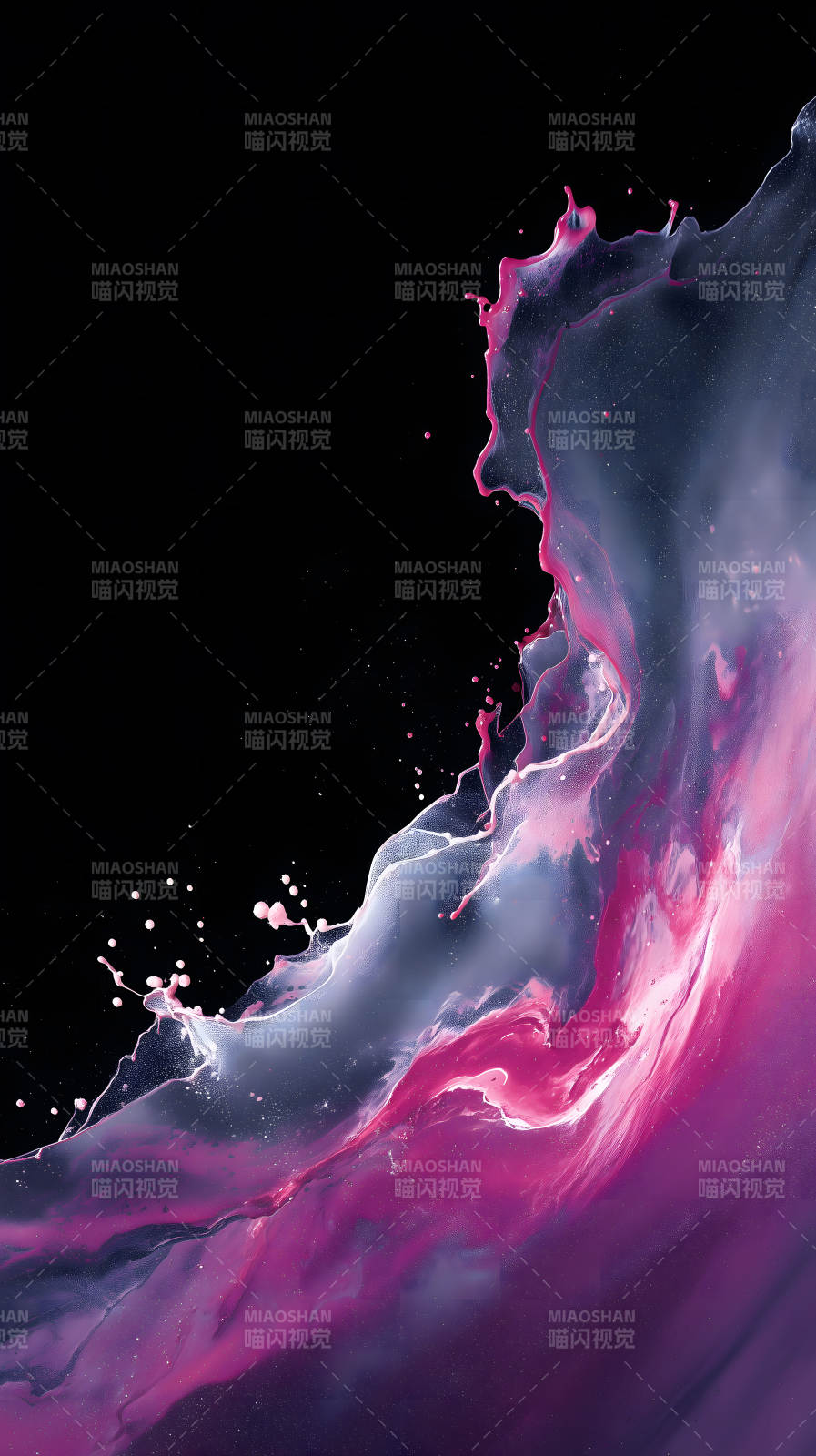 液体飞溅的抽象艺术图片