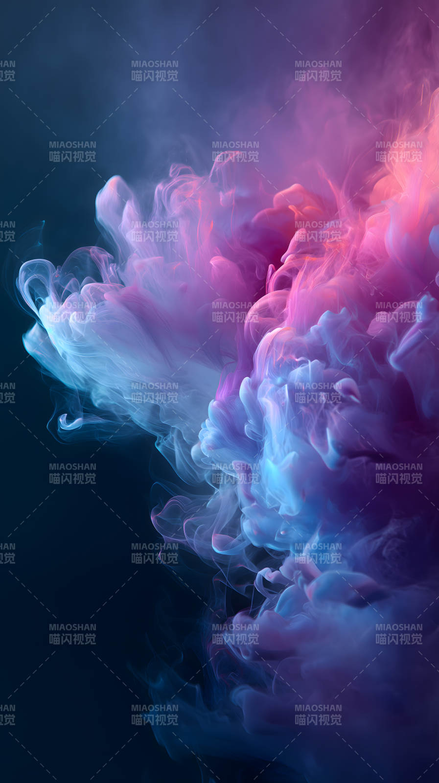 绚丽多彩的烟雾渲染艺术图片