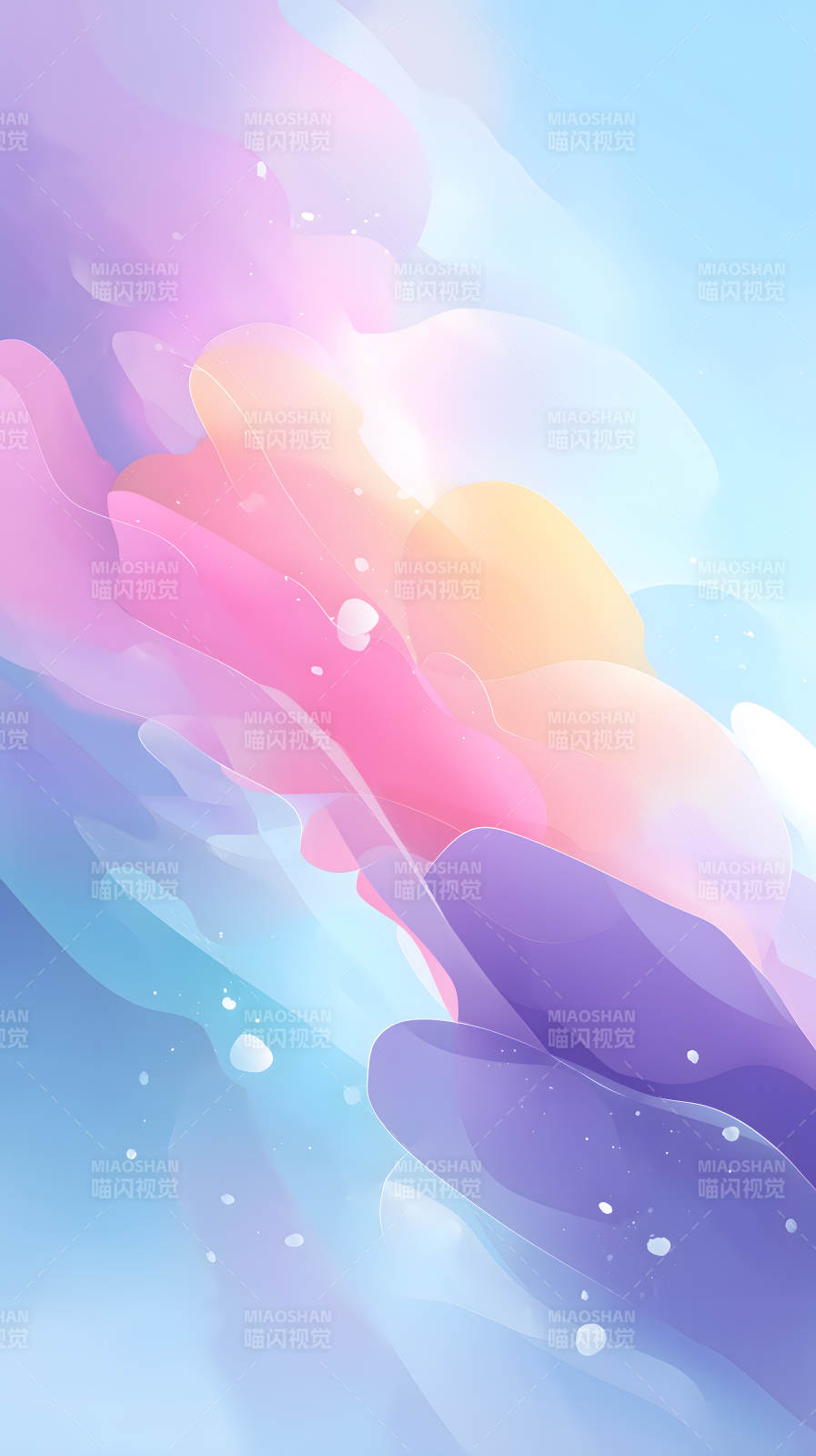 抽象色彩流动柔和梦幻图片