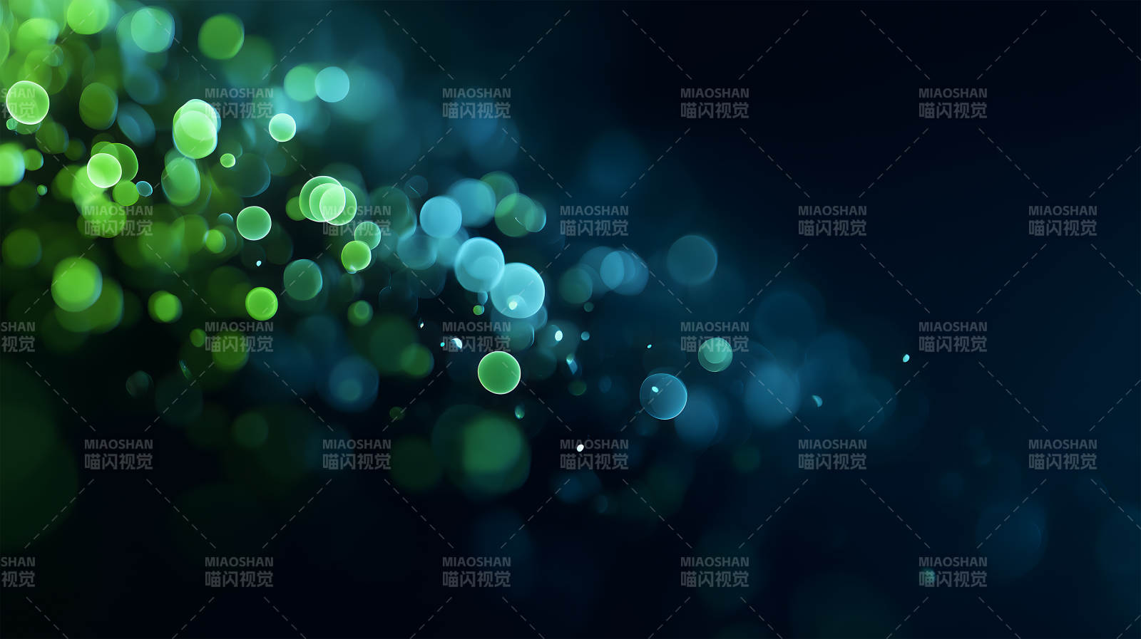 绿色光斑背景深色渐变光晕特效图片