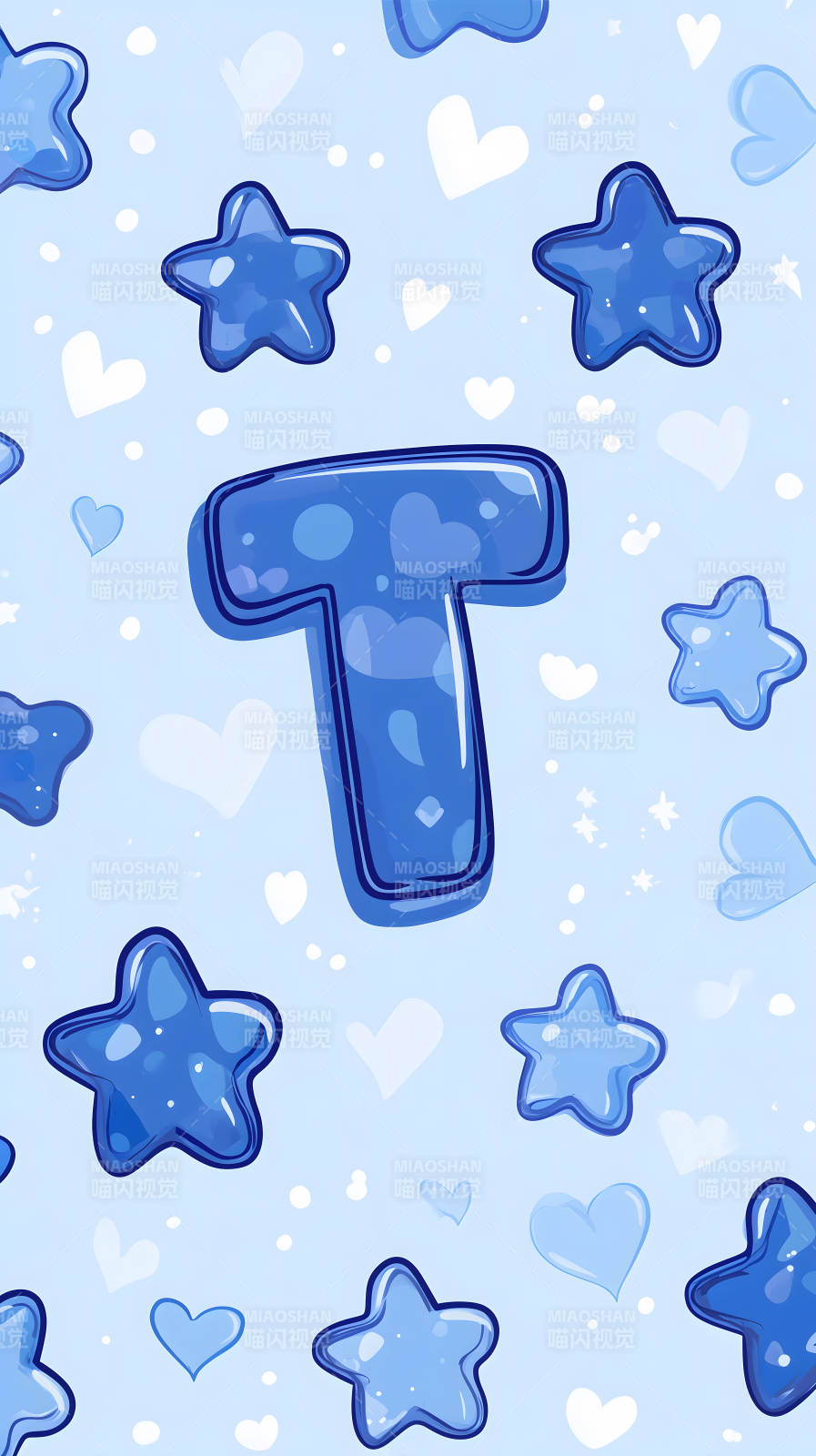 可爱卡通字母T背景图图片