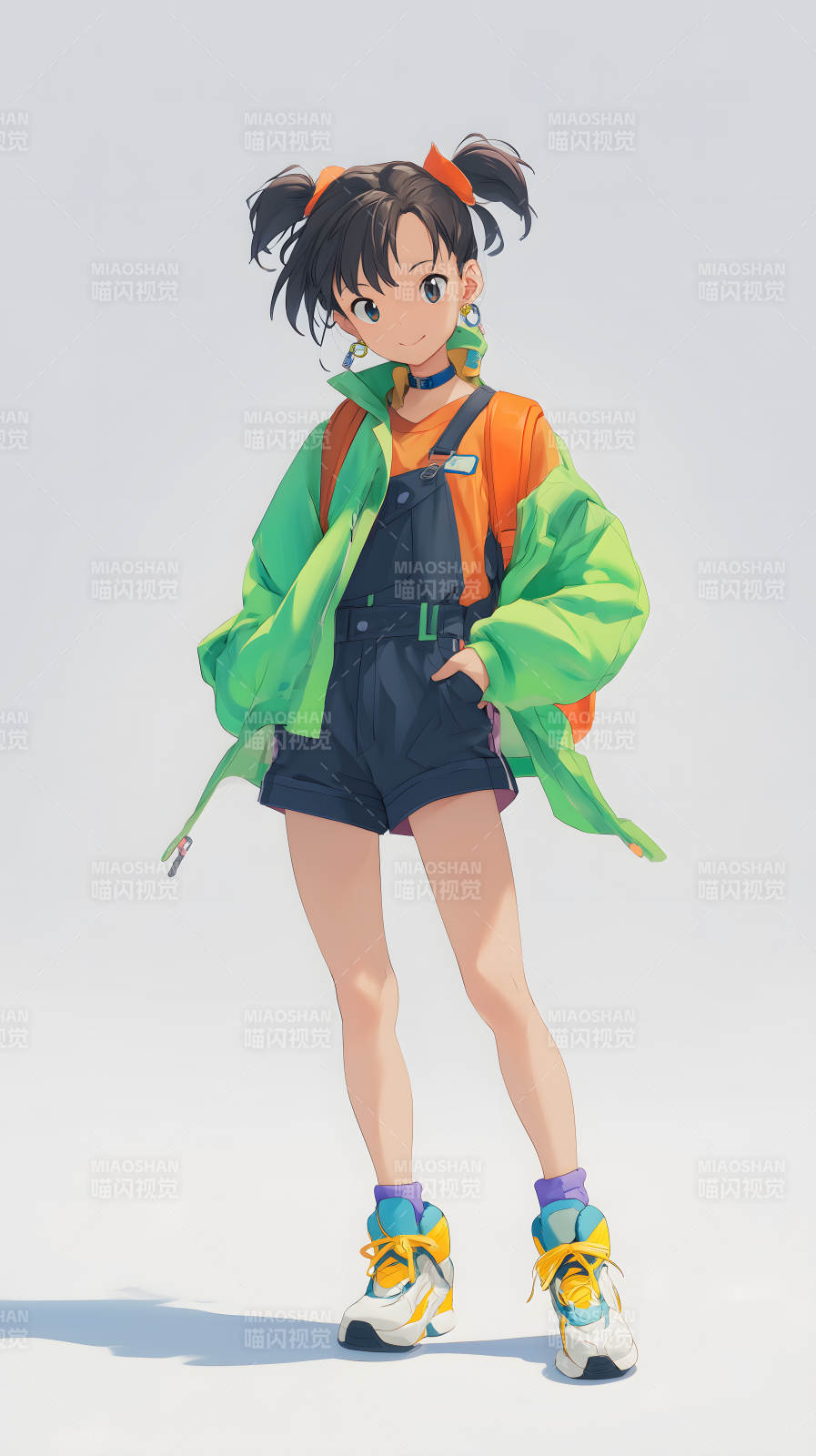 元气少女的春日穿搭图片