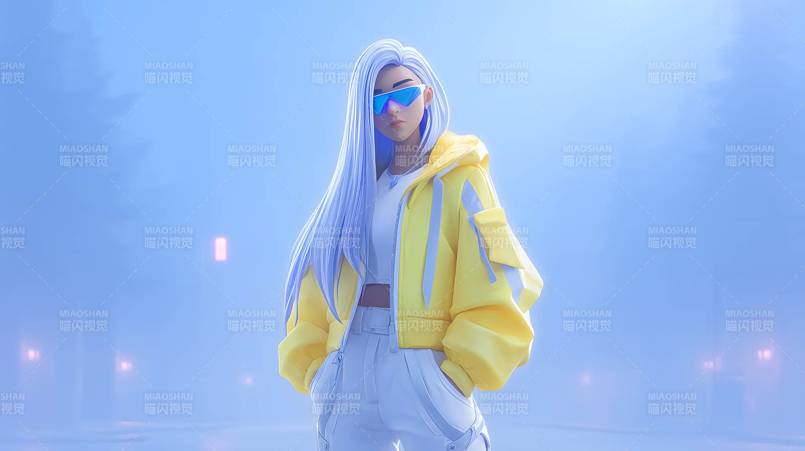 时尚潮流酷女孩形象图片